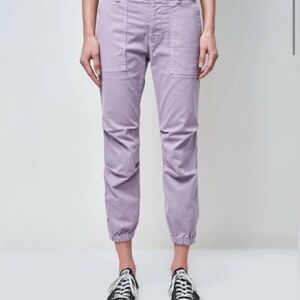 NILI LOTAN cropped military pant in lilac size 2